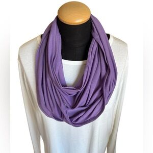 Infinity Scarf- Snood Elegant Purple One Size Necklush Circle